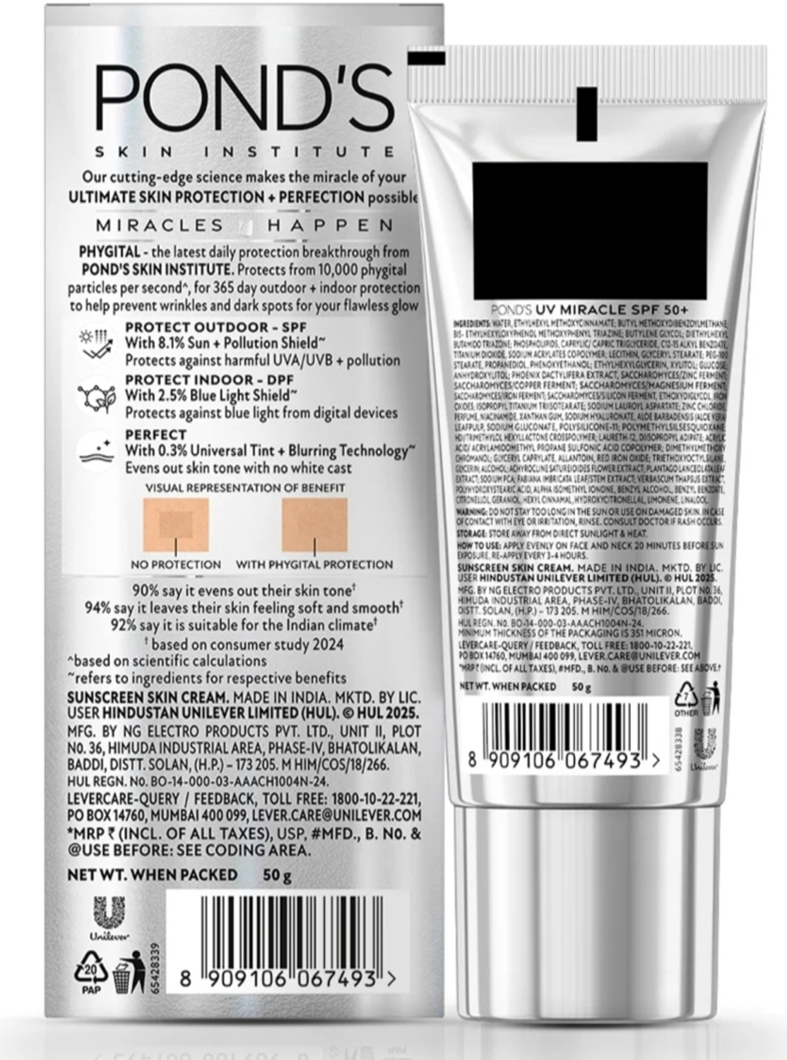 Image of POND's UV MIRACLE INVISIBLE PROTECTION PRIMER 50 GM