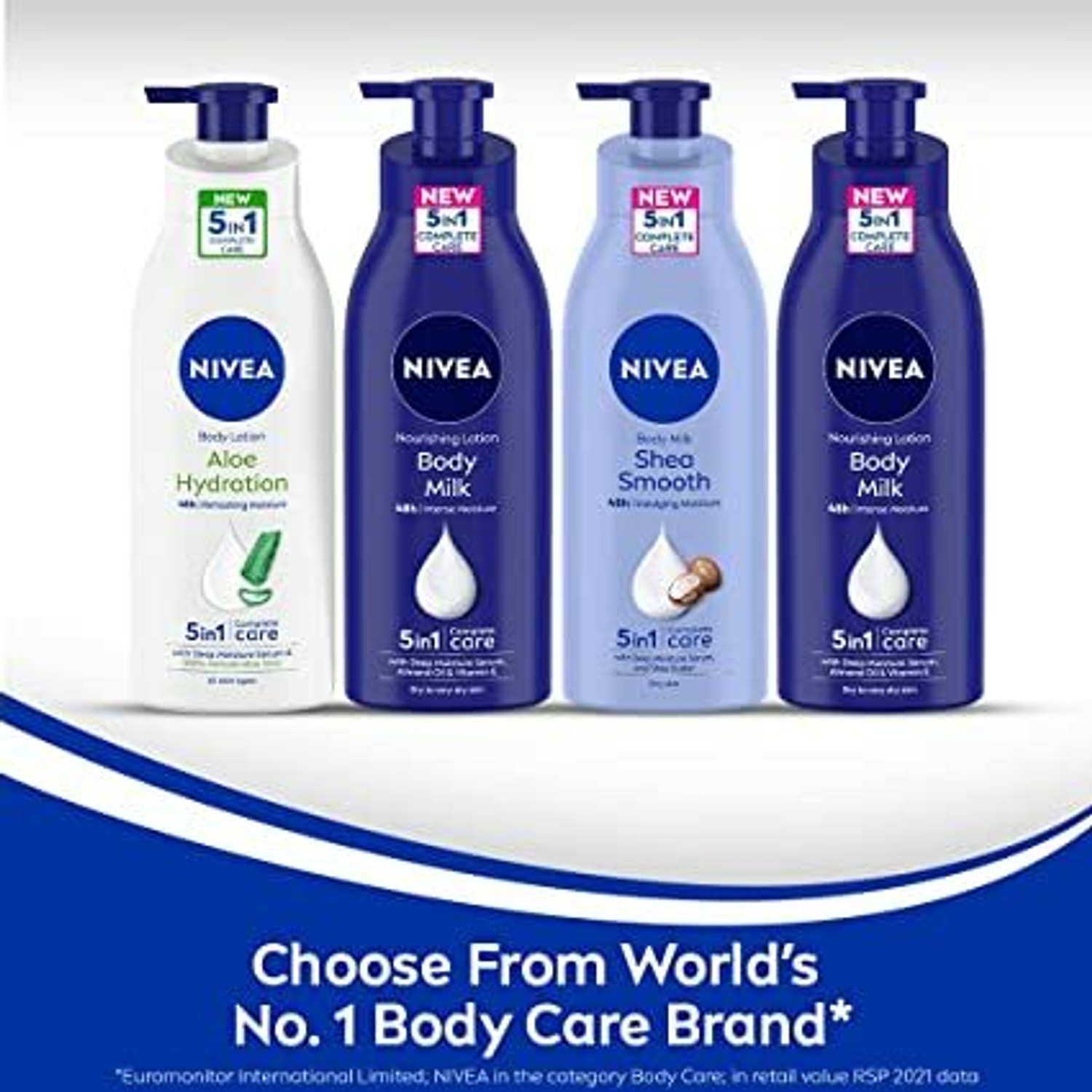 Image of NIVEA 48 H BODY MILK MOISTURE LOTION 400 ML X 1