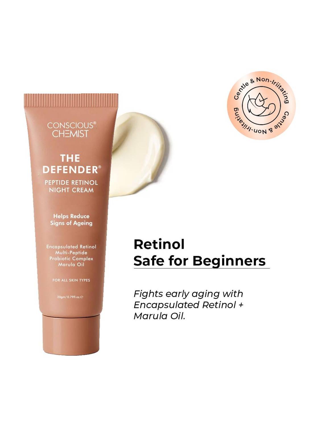 Conscious Chemist Retinol Night Cream 50g - Image 1