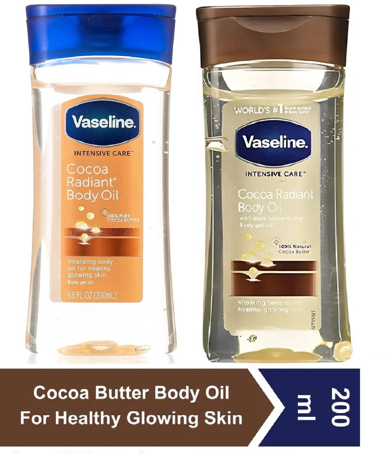 Vaseline Care Cocoa Radiant Body Gel Oil 200 ml - Image 1
