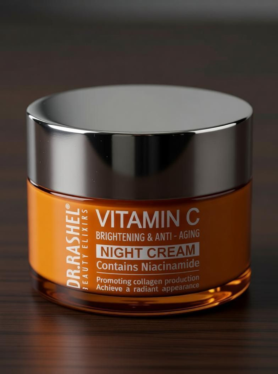 Image of DR.RASHEL Vitamin C Night Cream for Brightening & Anti - Aging Contains Niacinamide to Promote Collagen Production