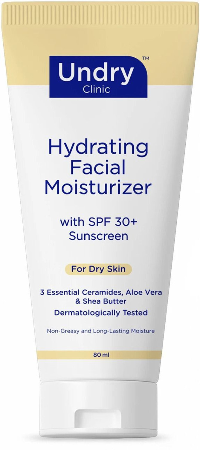 Image of Undry Face Moisturizer for Dry Skin with Sunscreen SPF30 Face Cream