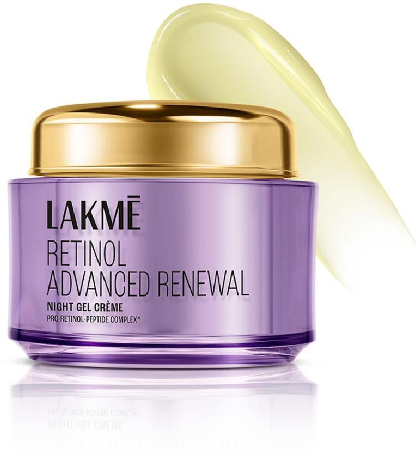 Image of Lakme Retinol Advanced Renewal Night Gel Creme Pro-Retinol Peptide Complex,