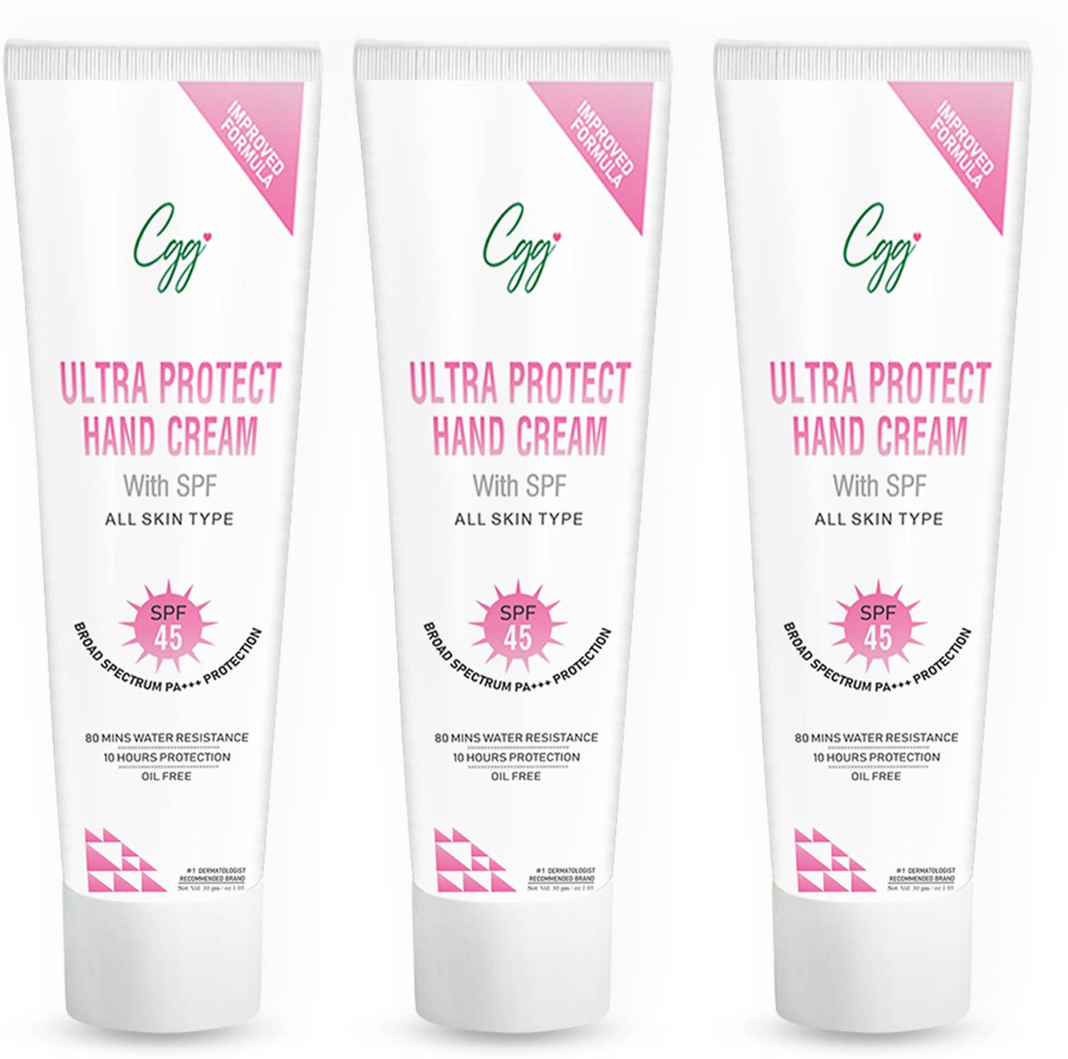 CGG Cosmetics Ultra Protect Hand Cream SPF 45 -30 GM PACK OF 3