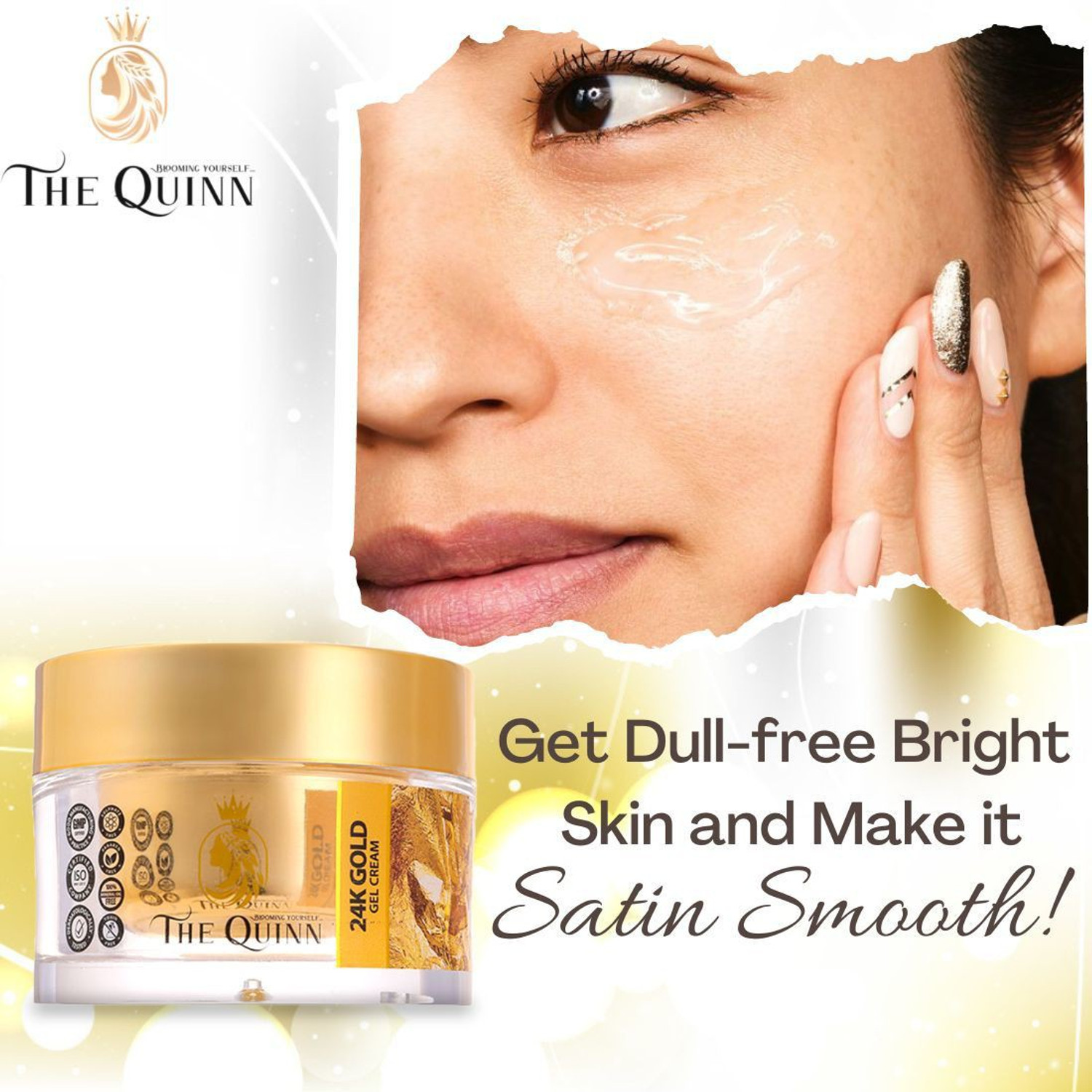 Image of THE QUINN 24K Gold Gel Cream