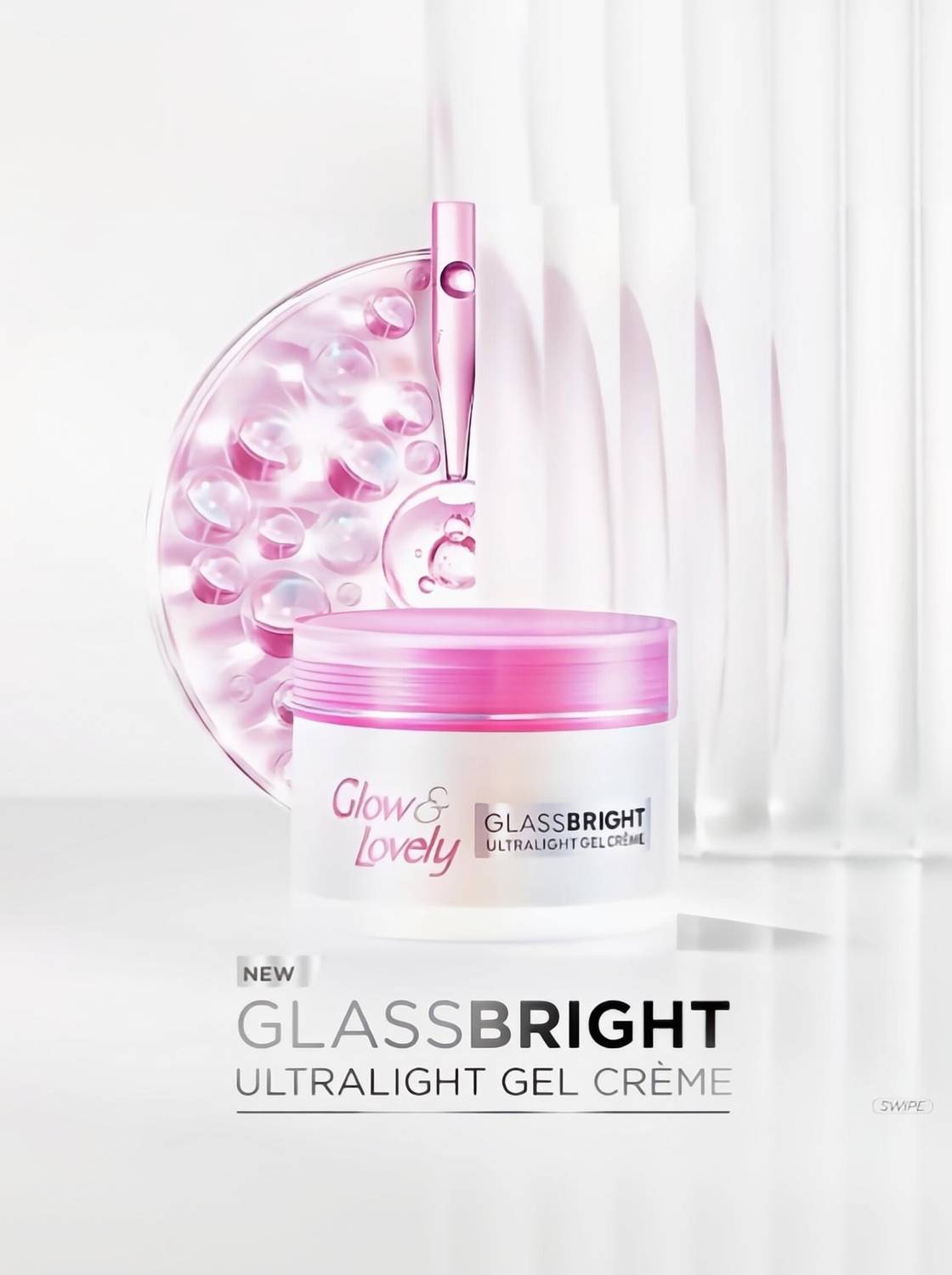 Glow & Lovely Ultra Light Glass Bright Gel Creme 50g - Image 1