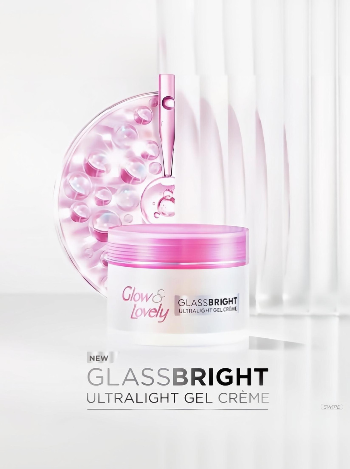 Image of Glow & Lovely Ultra Light Glass Bright Gel Creme 50g (50 ml)