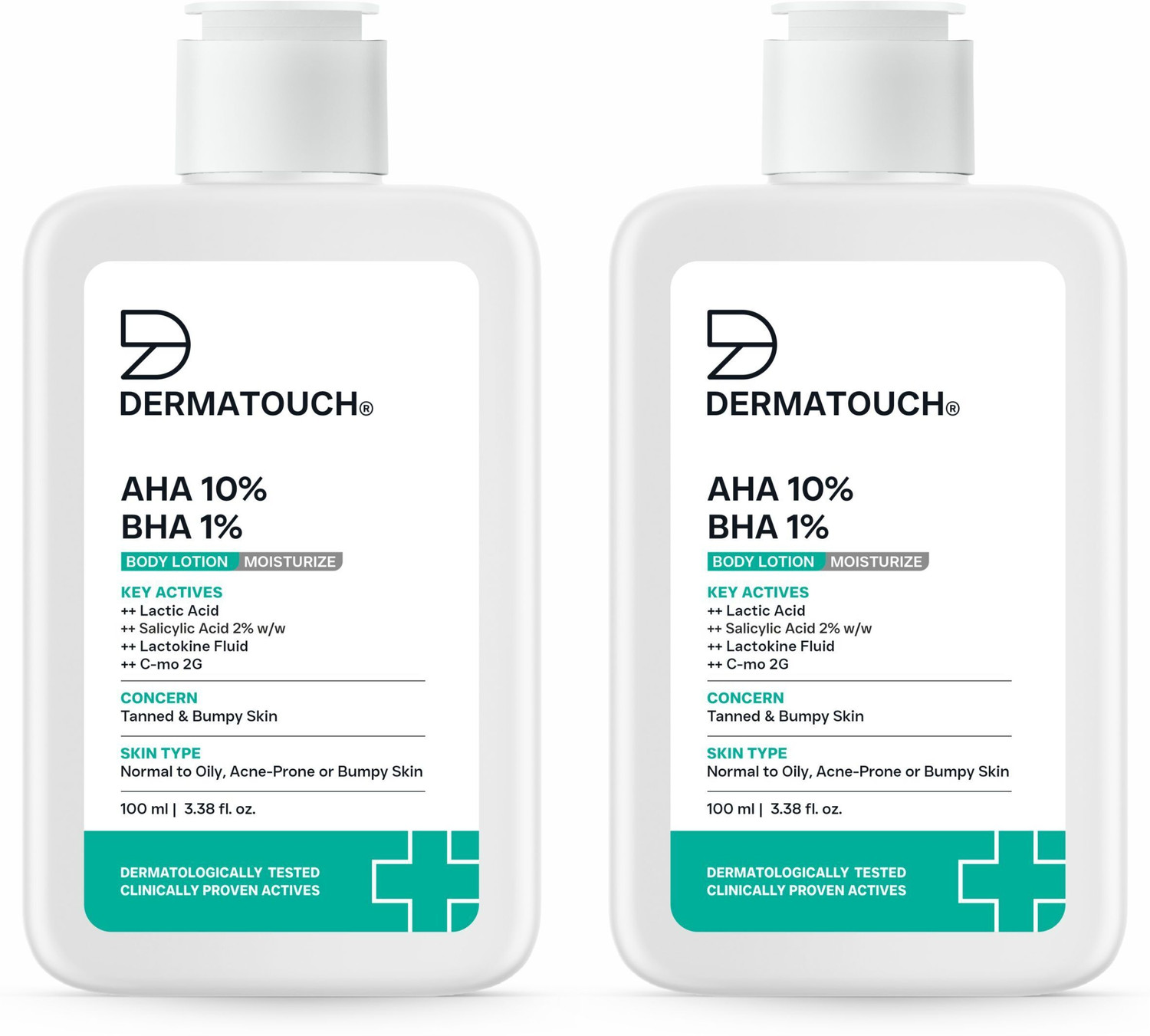 Image of Dermatouch AHA 10% BHA 1% Body Lotion for Men & Women ( 100ml PO2 )