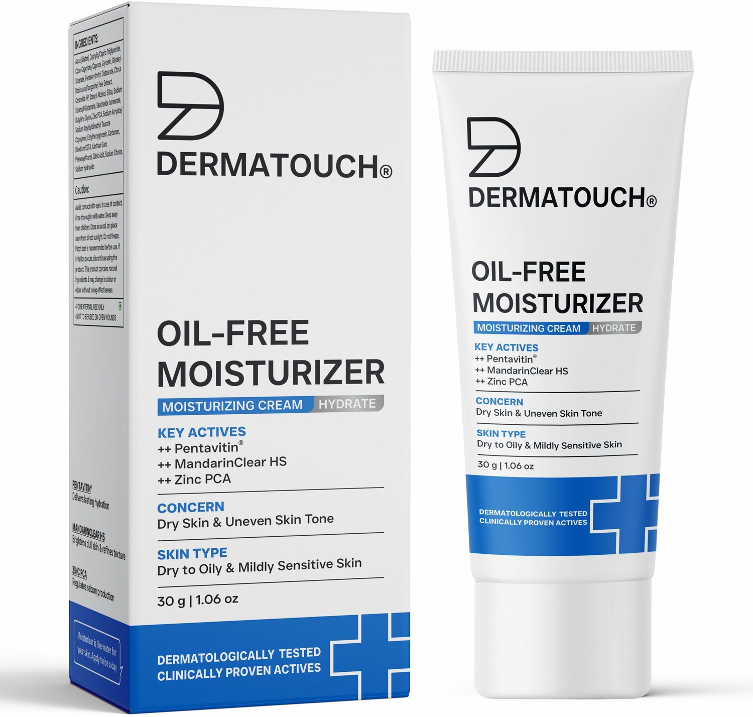 Image of Dermatouch Oil-Free Moisturiser Lightweight Hydration | Non-Greasy Daily Moisture Care |