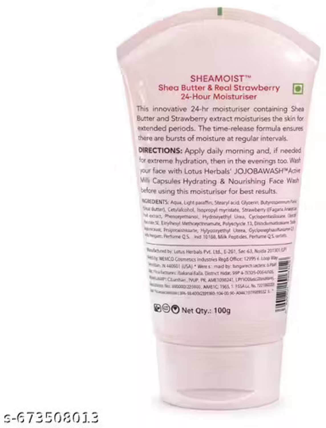 Image of LOTUS HERBALS Sheamoist Shea Butter and Real Strawberry 24 Hr Moisture
