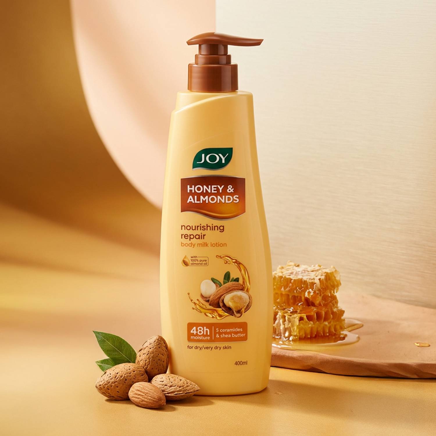 Joy Honey & Almonds Ultimate Nourishing Body Milk Lotion For Dry Skin