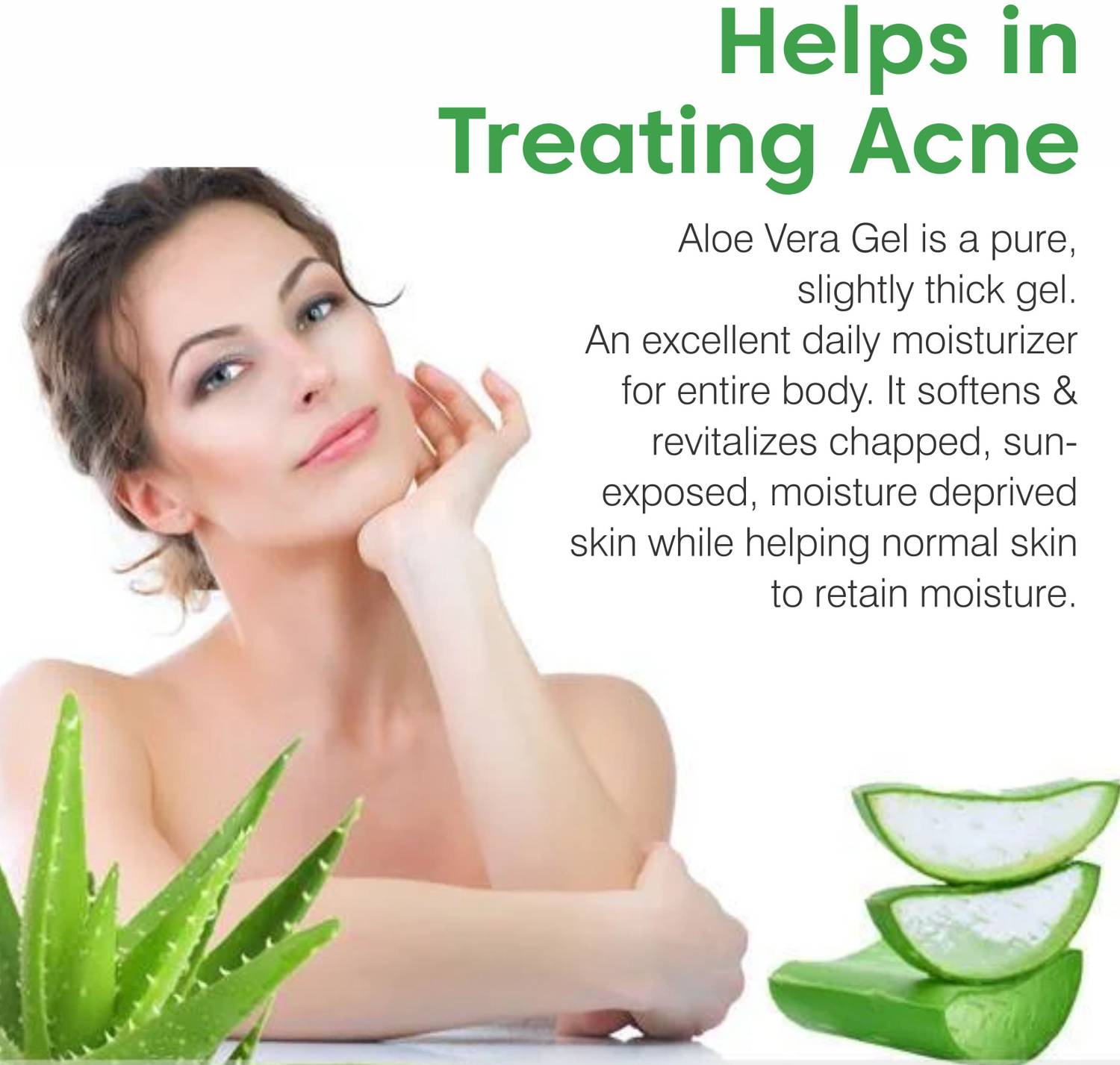 Meralite 100% Pure Aloe Vera Skin Gel 300 ml x 2 - Image 2