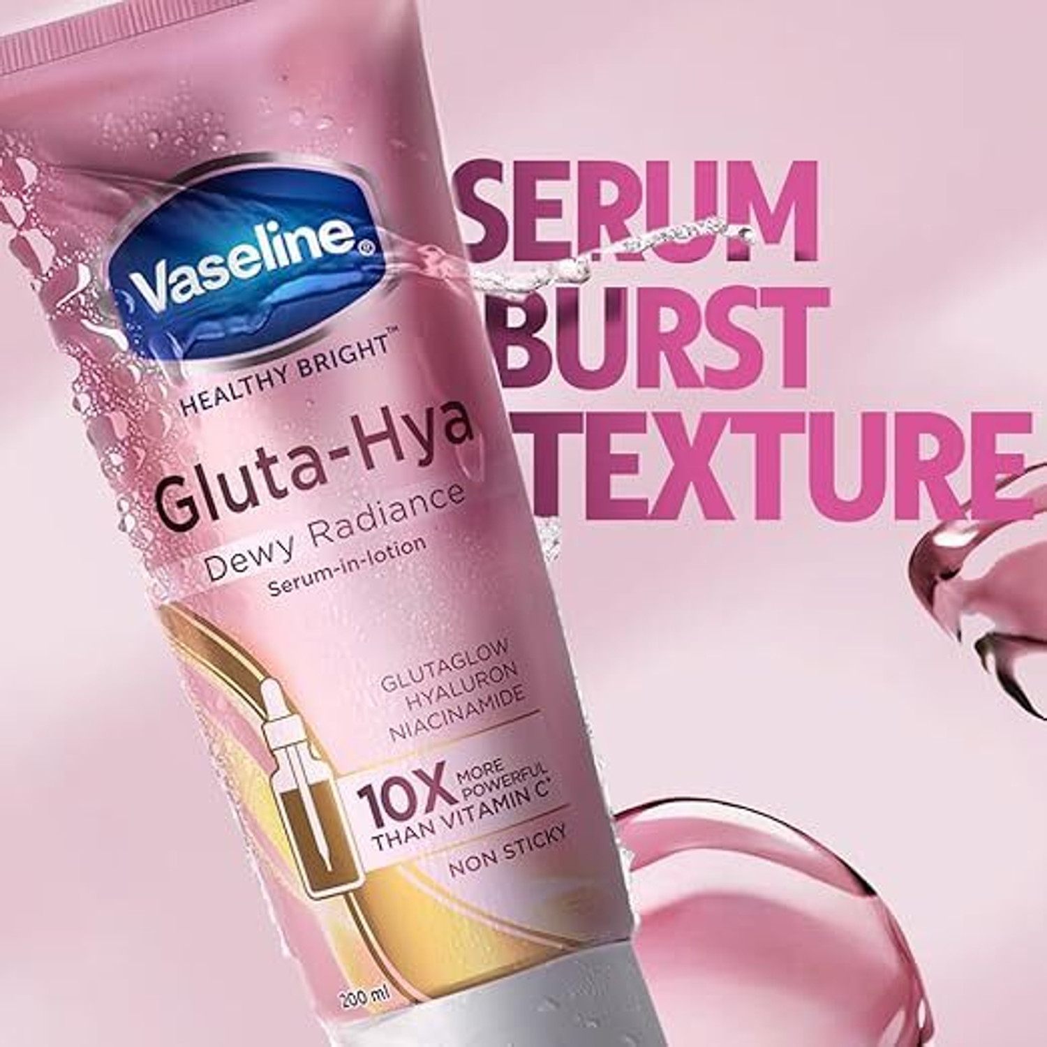 Image of Vaseline Healthy Bright Gluta-Hya Dewy Radiance Serum-in-Lotion 200 ml (200 ml)