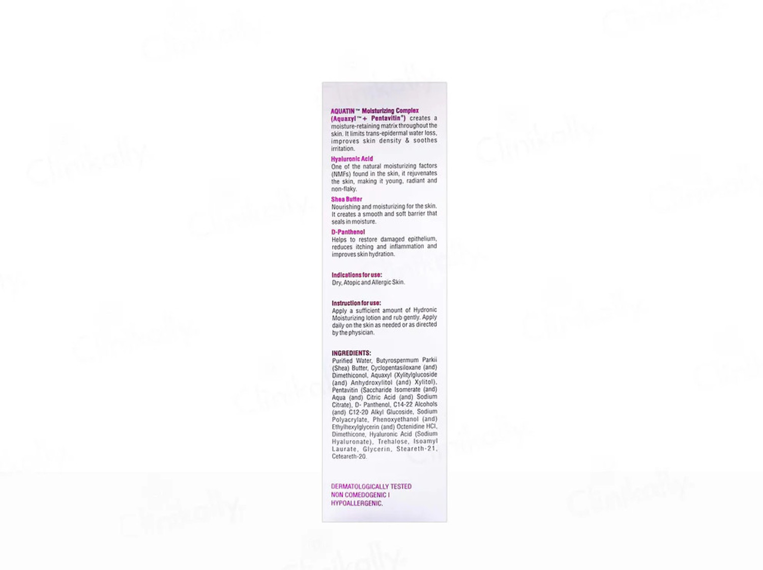 Image of HYDRONIC Moisturizing Lotion Intense Aquatin ,200 ml