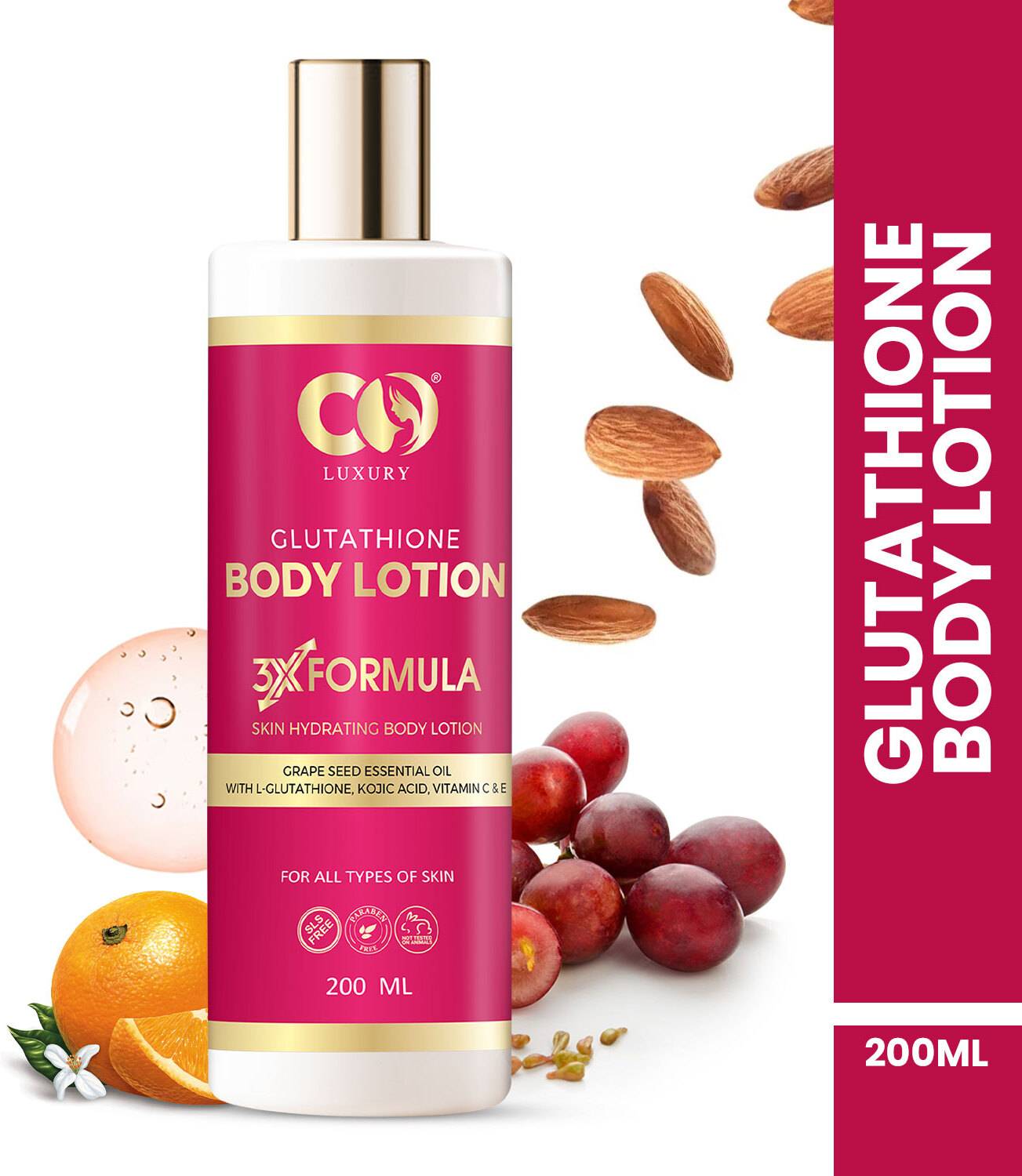 glutathione kojic acid body lotion Skin Brightening 2 weeks from basal layer to SC Koji White Kojic Acid &