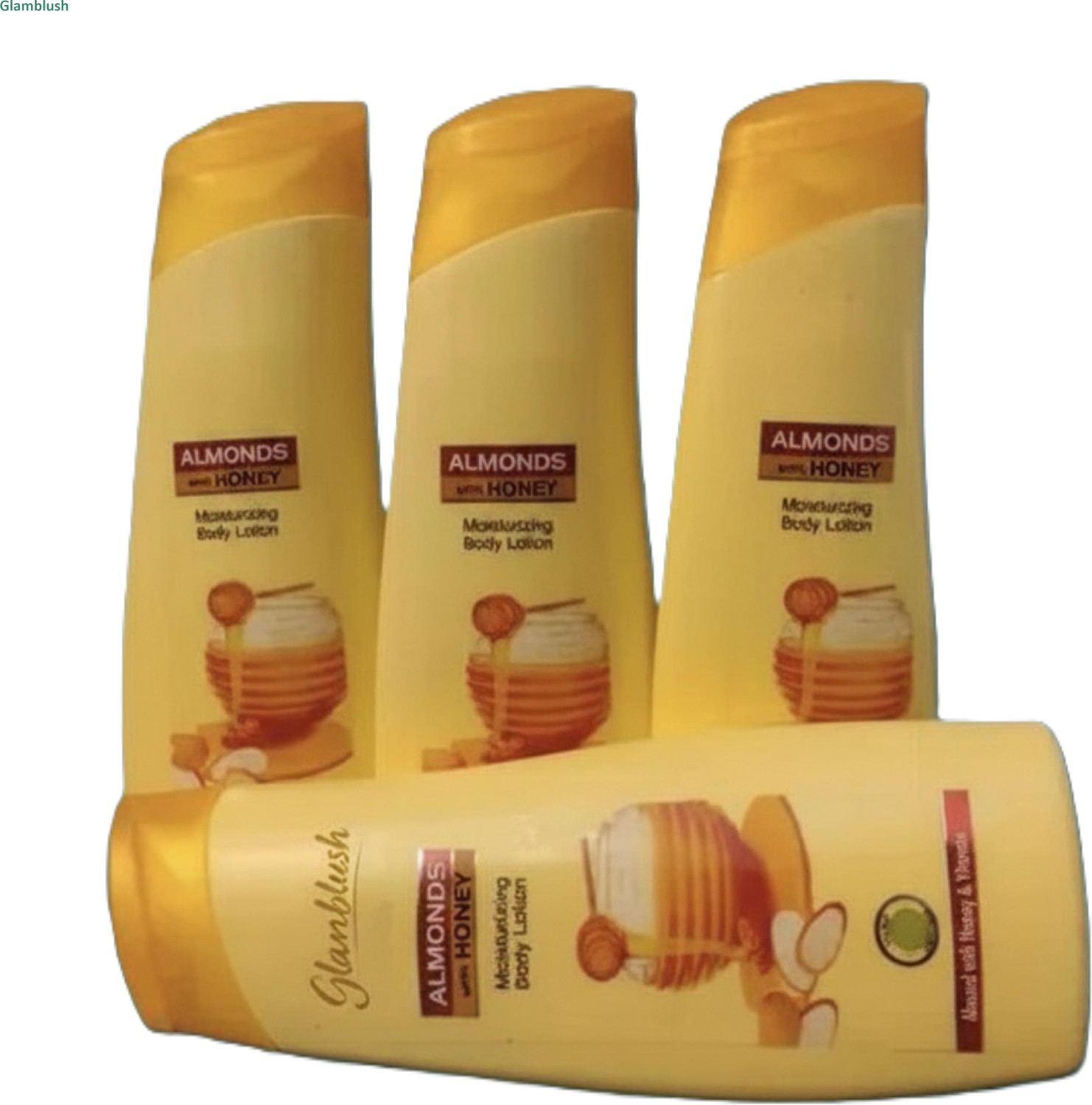 Image of glamblush Honey & Almonds Nourishing Body Lotion for All Skin Types (Pack of 4) 20