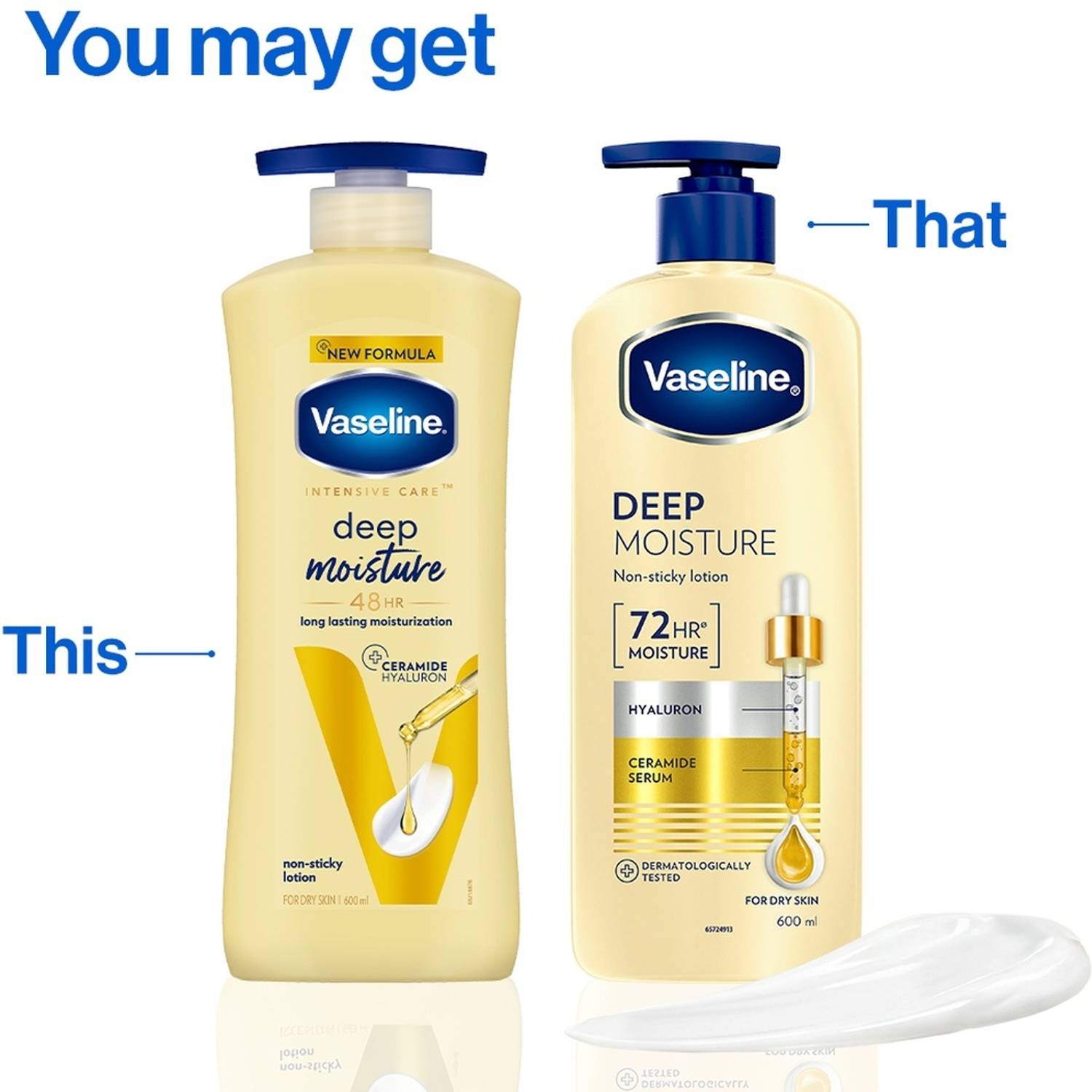 Vaseline Deep Moisture Body Lotion with Ceramide Hyaluron - Image 2