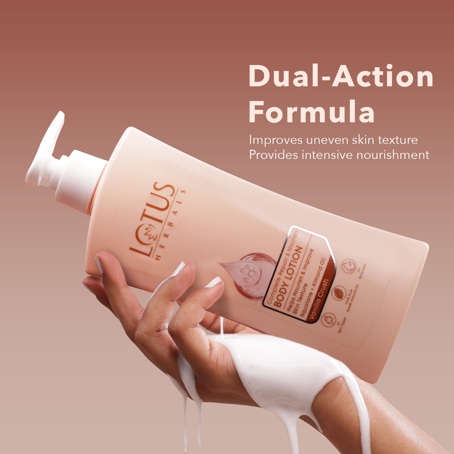 Image of LOTUS HERBALS Complete Repair & Nourish Body Lotion, Helps Improve Skin Texture