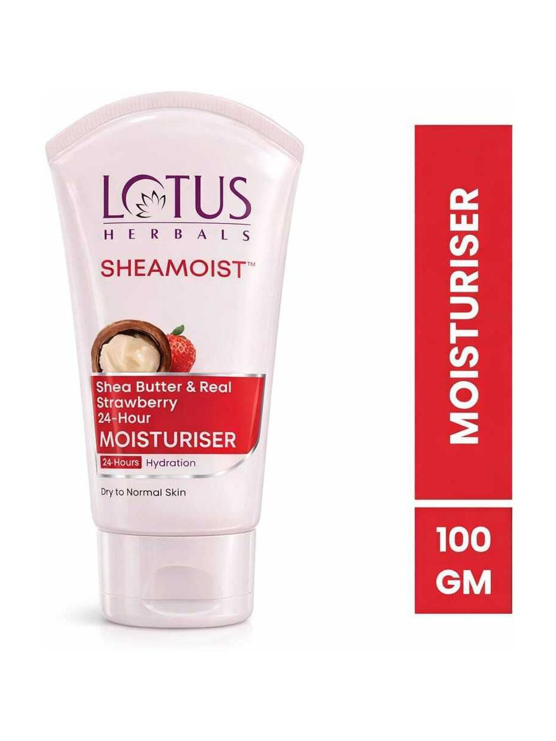 Image of LOTUS HERBALS Sheamoist Shea Butter and Real Strawberry 24 Hr Moisture