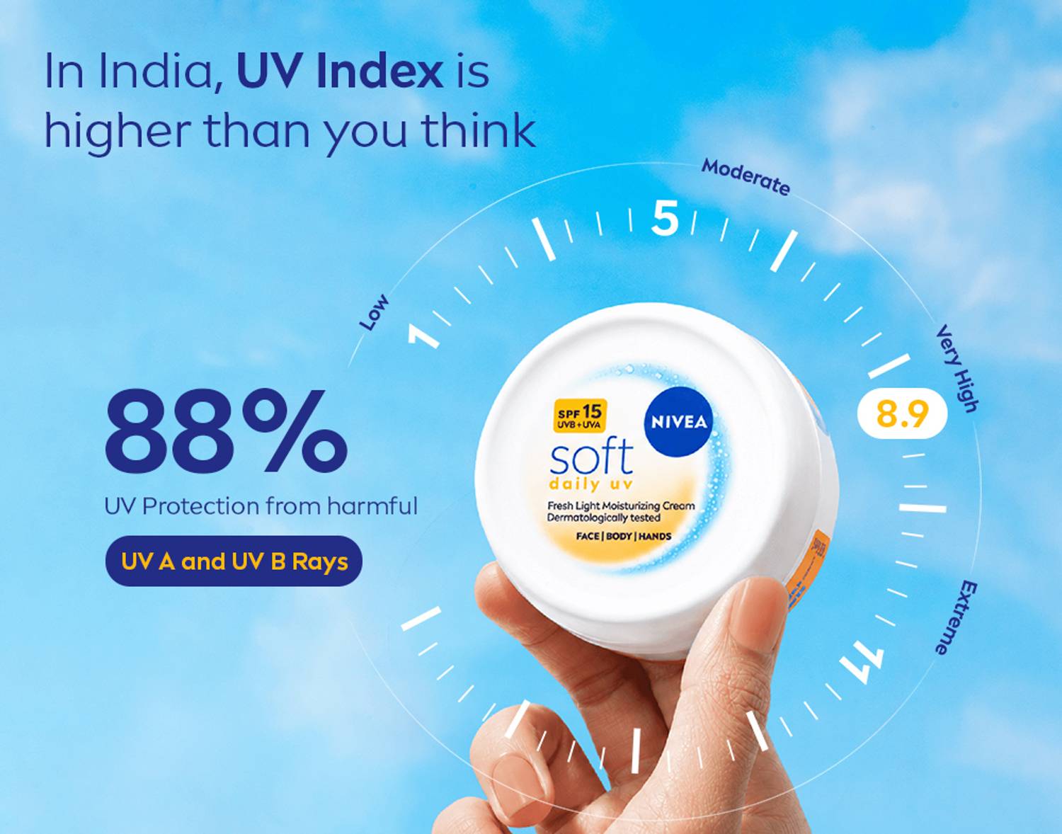 NIVEA Soft Daily UV Light Moisturizer SPF-15 - Image 3