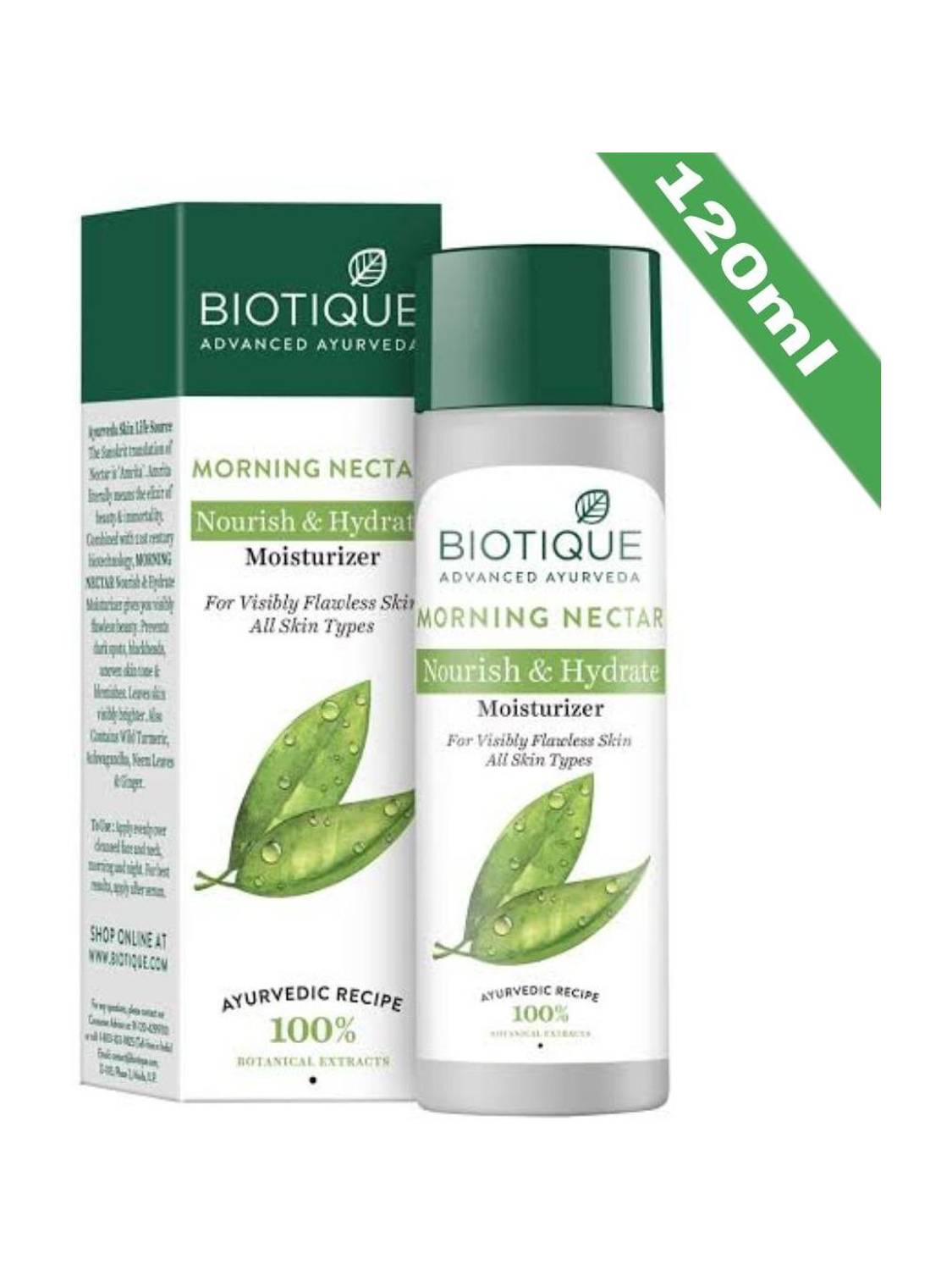 BIOTIQUE Morning Nectar Nourish & Hydrate Moisturizer -120ml