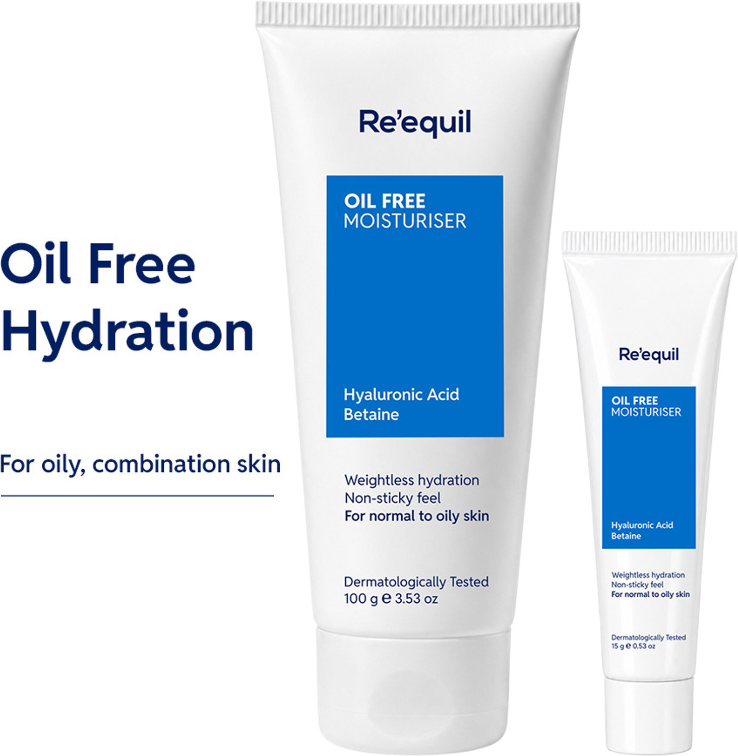 Image of Re'equil OIL FREE MOISTURISER FOR NORMAL, OILY & COMBINATION SKIN (115 g)