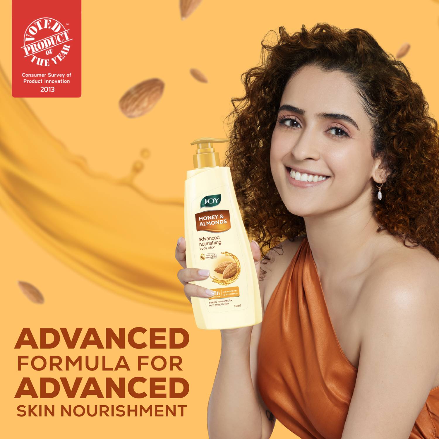 Joy Honey & Almonds Deep Nourishing Body Lotion 750ml - Image 2