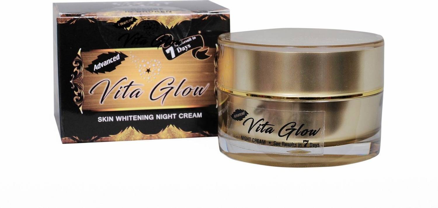 vita glow glutathione Glow Skin Whitening Night Cream for men and women 30g 