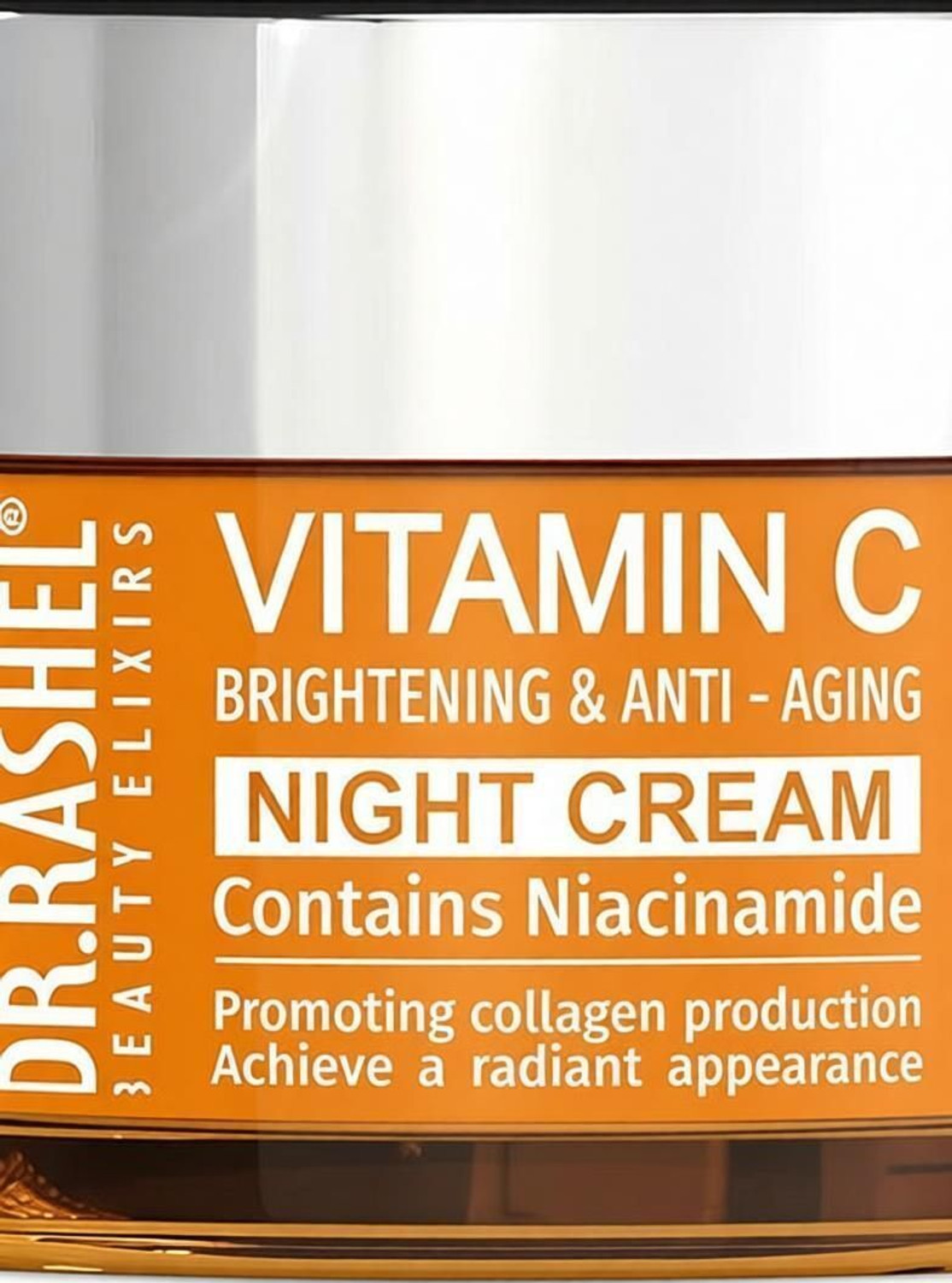 Image of DR.RASHEL Vitamin C Night Cream for Brightening & Anti - Aging Contains Niacinamide to Promote Collagen Production
