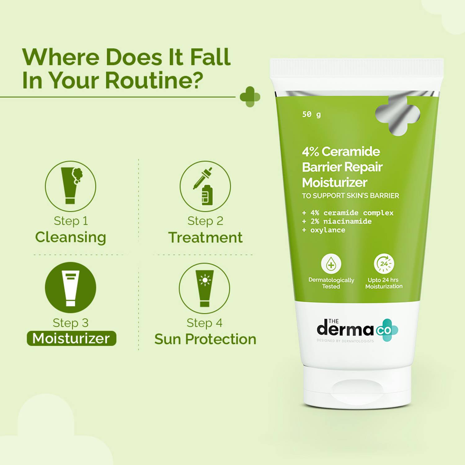 The Derma Co 4% Ceramide Barrier Repair Moisturizer - Image 4