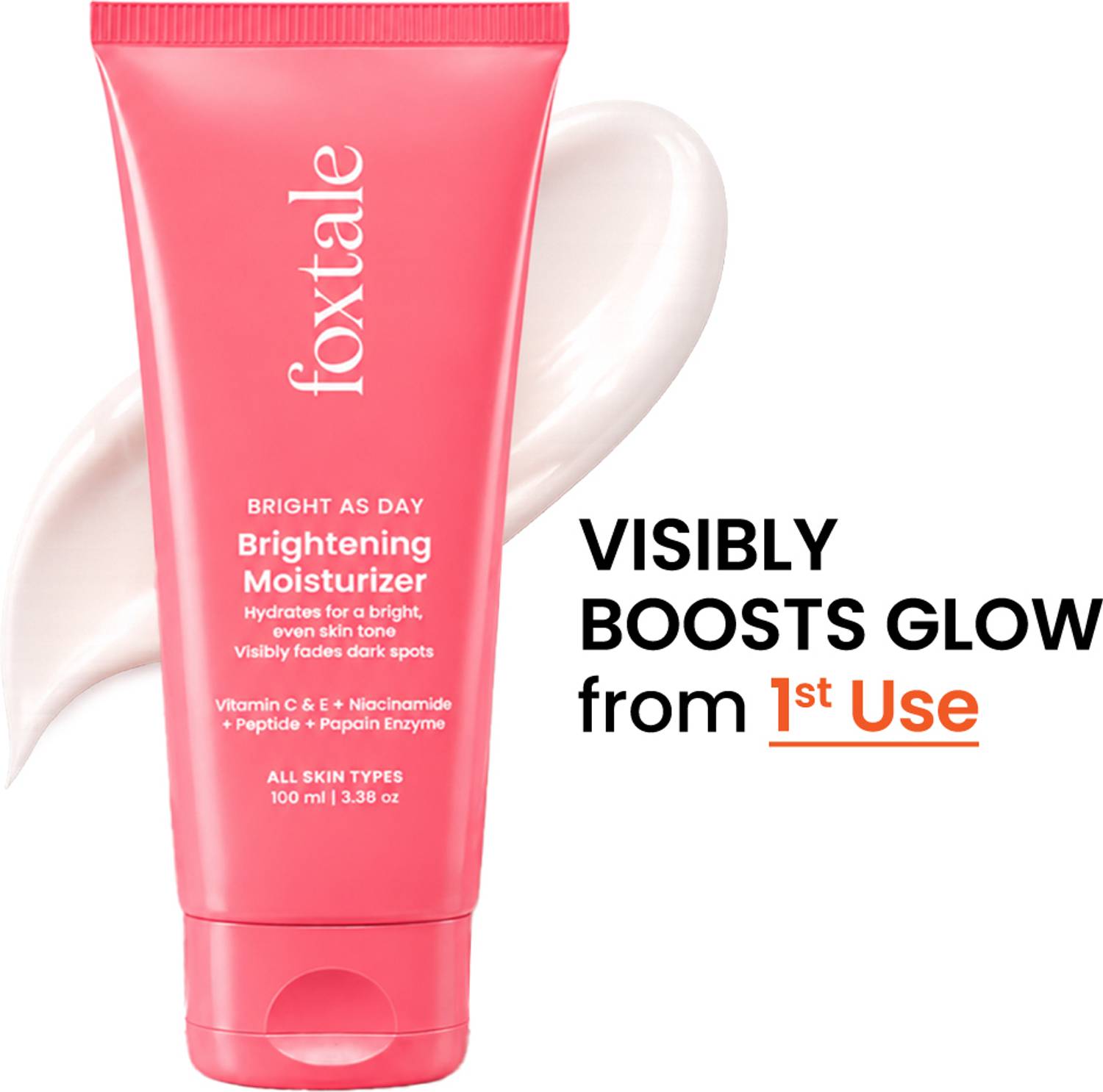 Foxtale Brightening Moisturiser with Vitamin C & Niacinamide 50ml