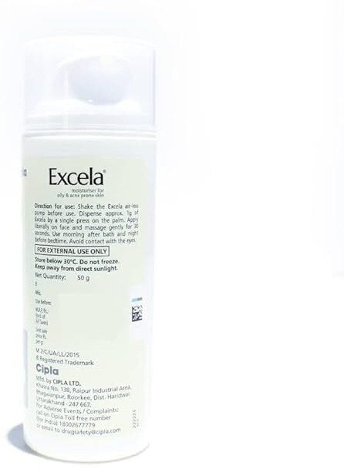 Image of Excela Moisturiser for Oily & Acne Prone Skin, Reduces Sebum Secretion