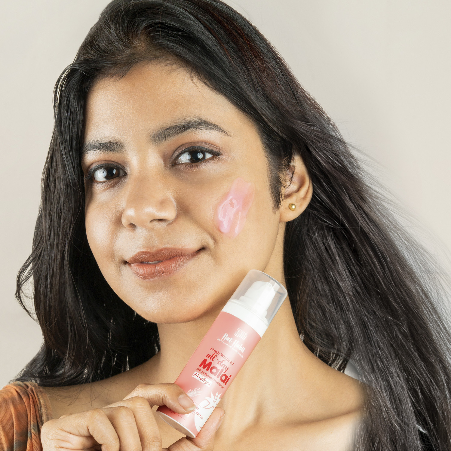 Image of Nat Habit Tomato Vetiver Malai Face Cream With Vitamin C Moisturizer For Summers