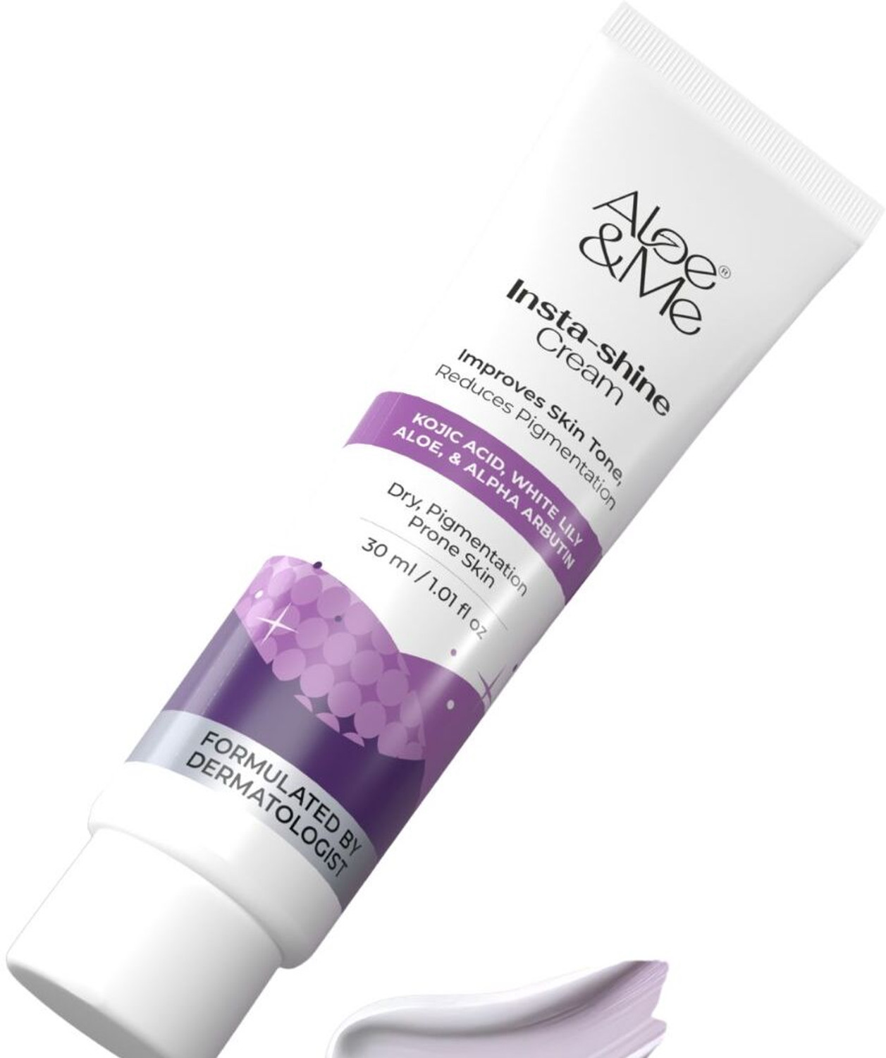 Image of aloe&me Insta-shine Cream, Brightens Skin, Improves Skin Tone