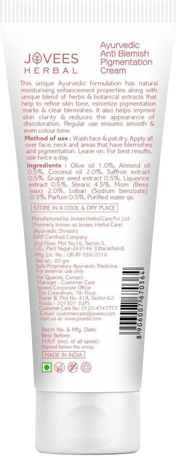 Image of JOVEES anti blemish pigmentation cream 60gm (60 g)