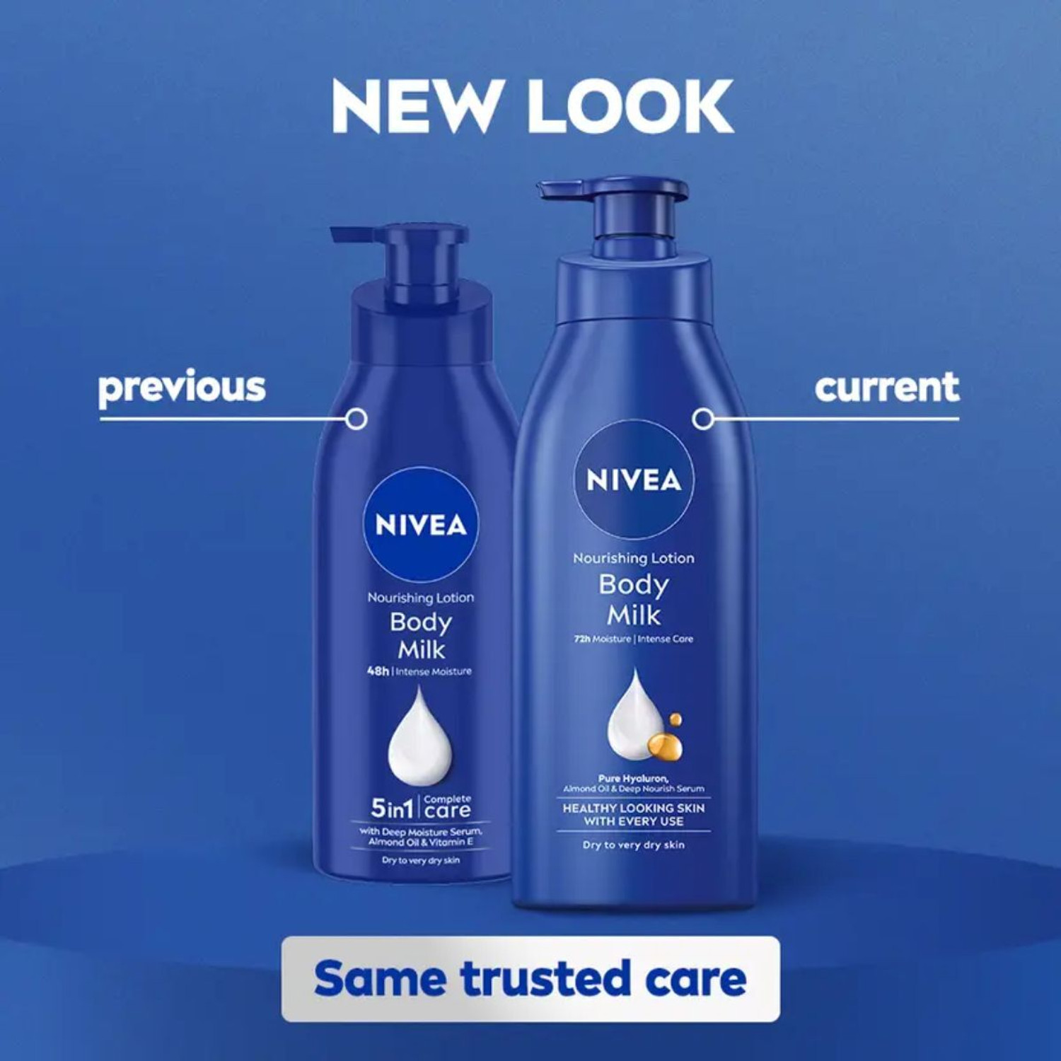 Image of NIVEA Body Milk Deep Moisture Lotion - Dermatologist Tested for Daily Moisturizing