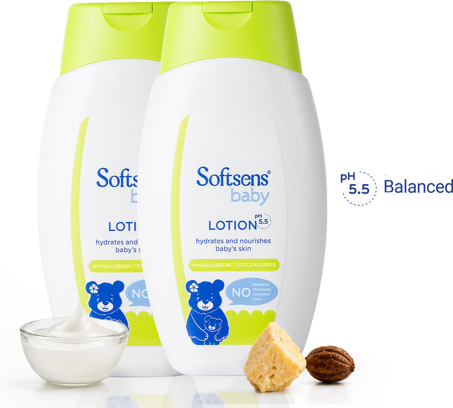 Softsens Baby Daily Moisturising Lotion with Natural Milk Cream | Pack of 2
