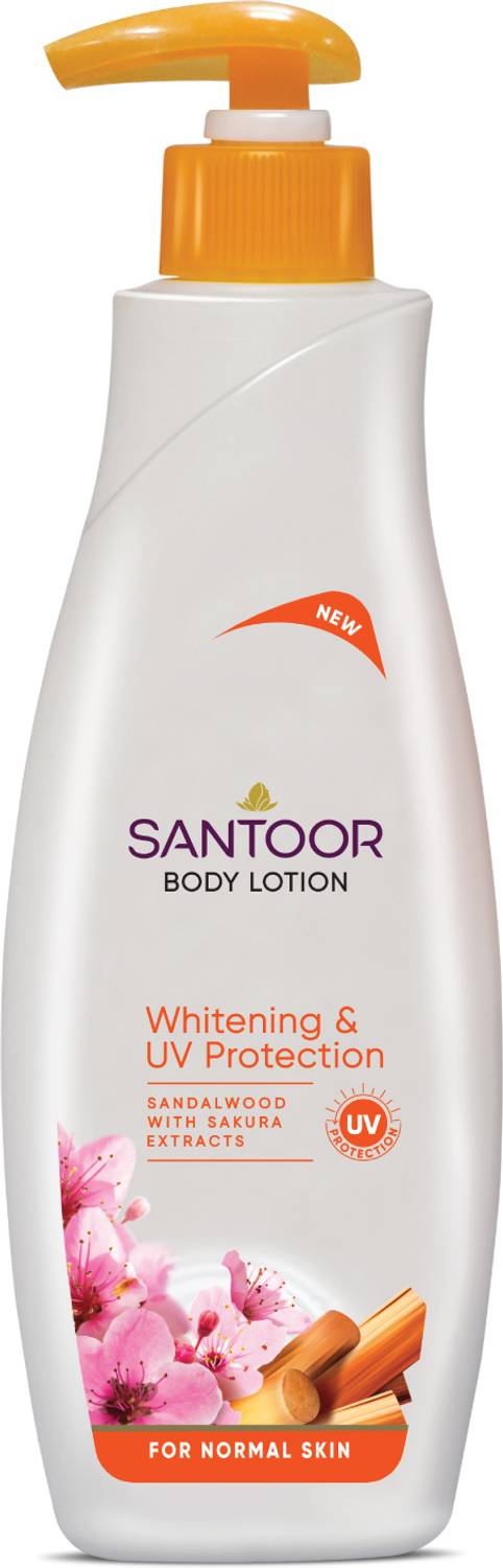 Santoor Body Lotion for Skin Whitening & UV Protection Deep Moist... more
