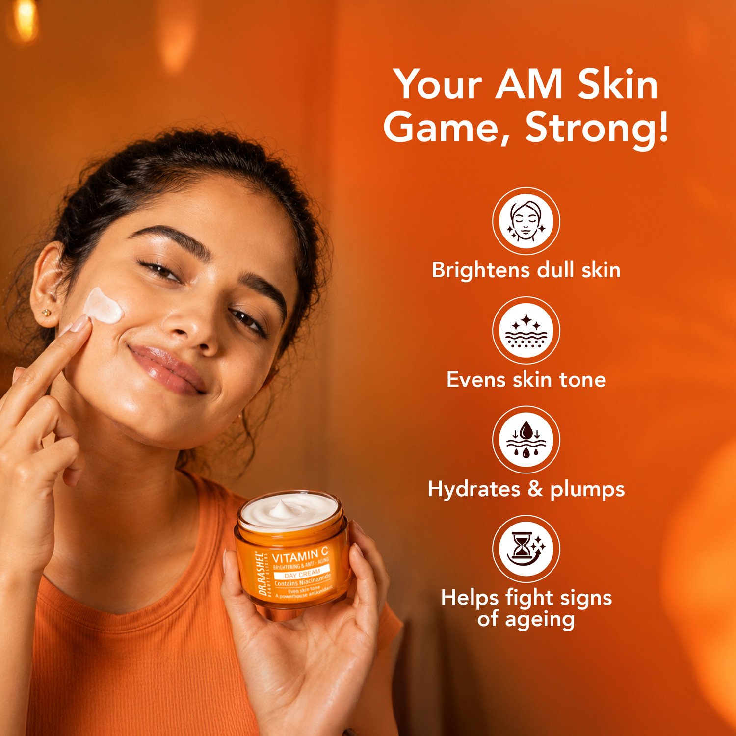 Image of DR.RASHEL Vitamin C Day Cream for Brightening & Anti - Aging with Deep Moisturization