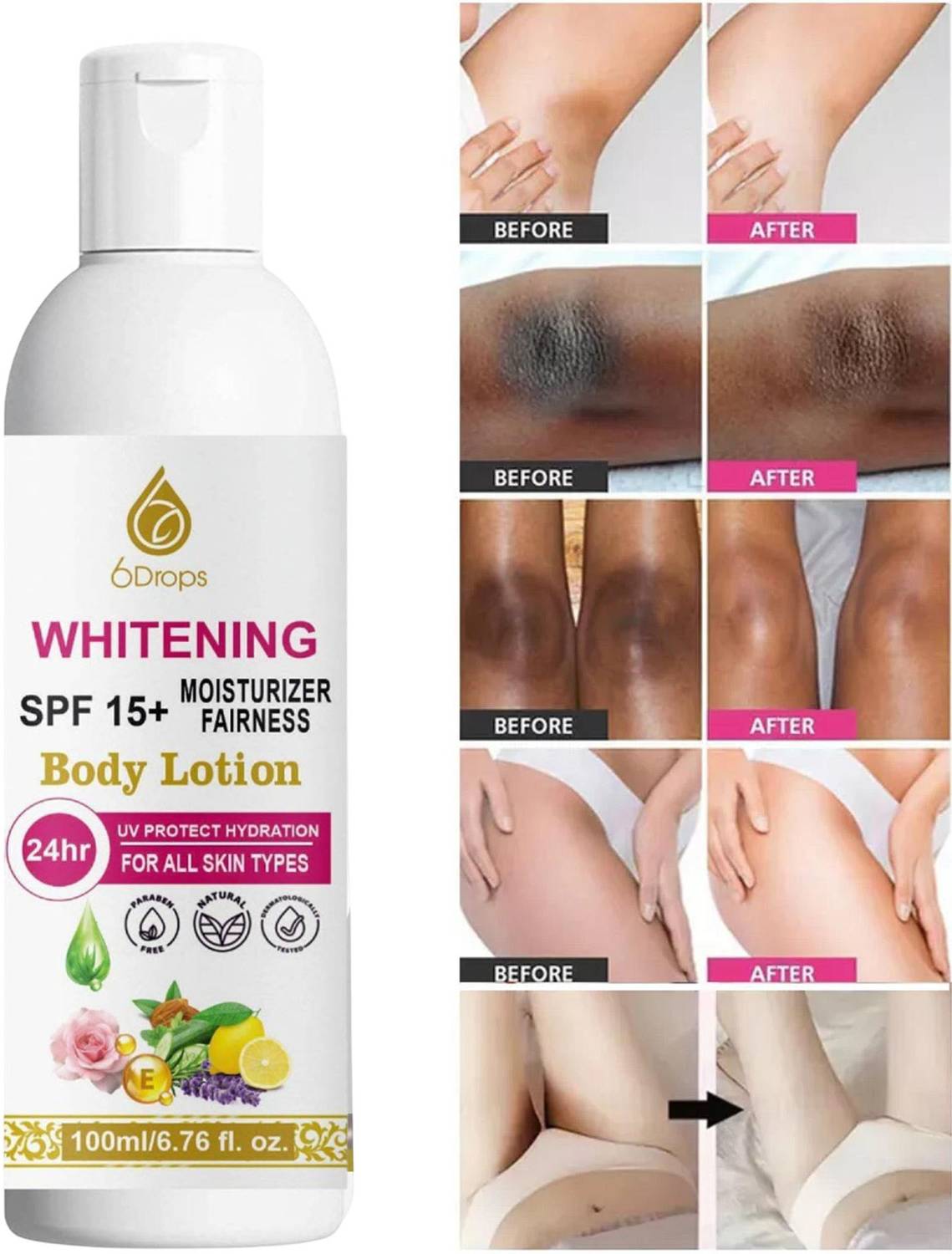 6Drops Skin Healing & Rejuvenating Body Lotion (Pack Of 1)