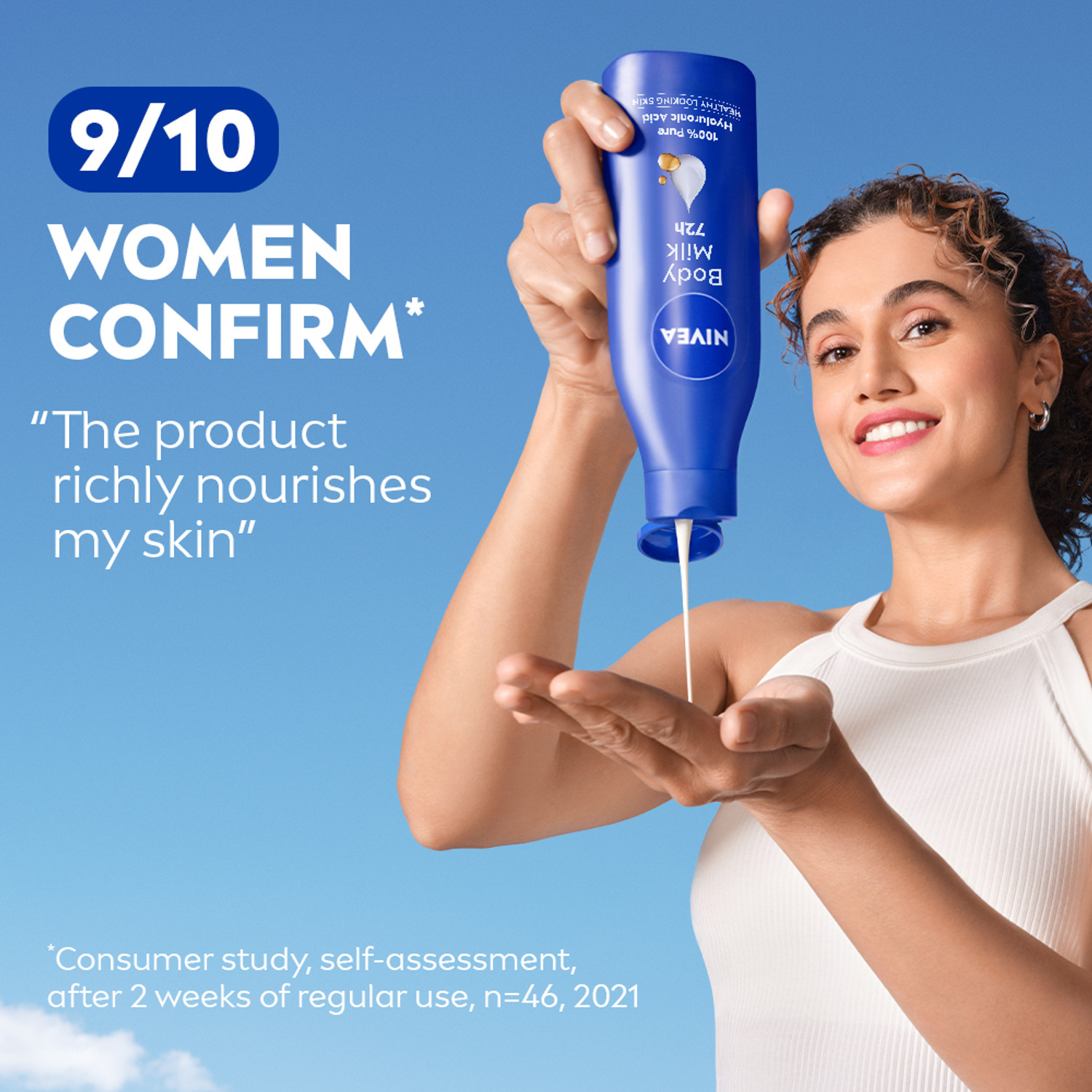 Image of NIVEA Body Milk Combo, Lotion Moisturizer, Deep Moisture Serum, Normal Skin