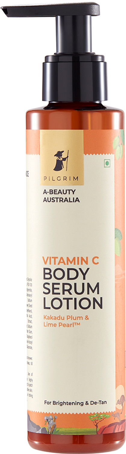 Image of Pilgrim Vitamin C Body Serum Lotion With Kakadu Plum & Lime Pearl | Brightening & De-Tan