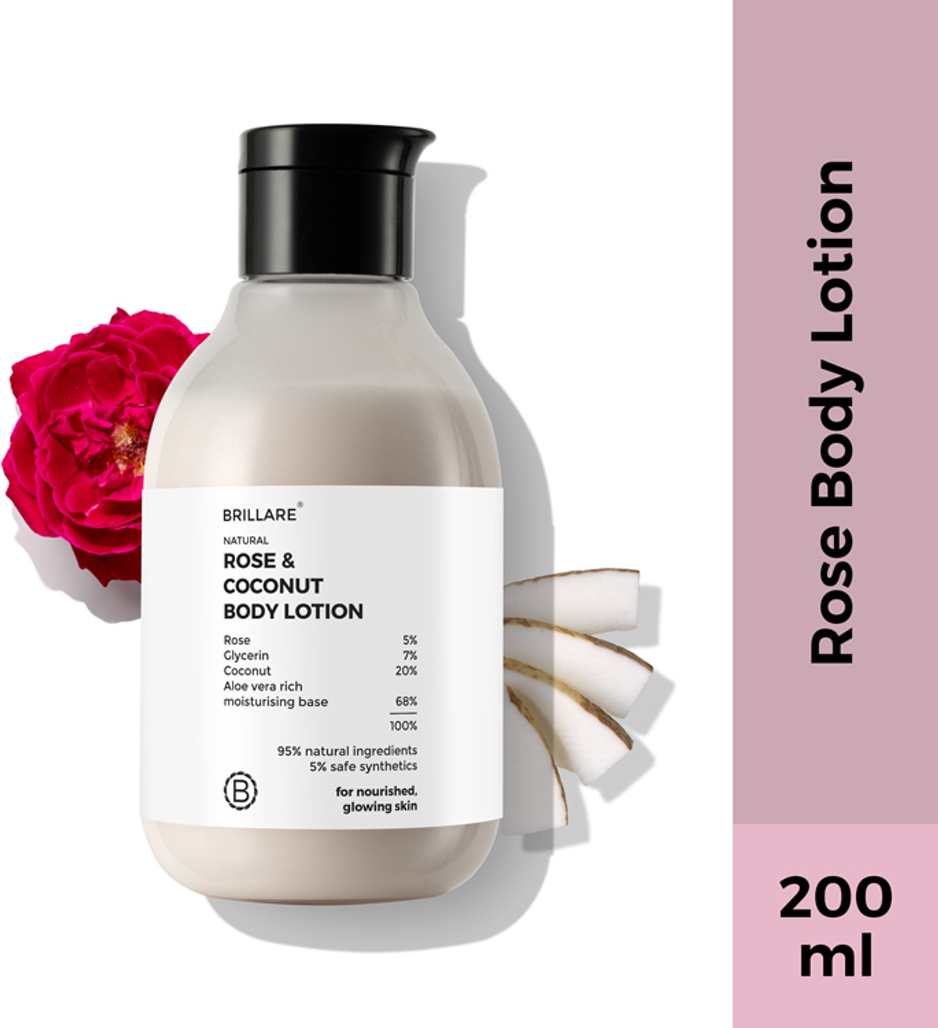 Image of BRILLARE Rose & Coconut Body Lotion - 200ml