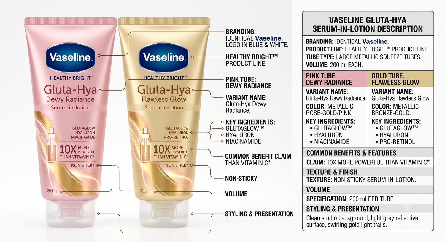 Image of Vaseline Gluta Hya Dewy Radiance 2X200ML