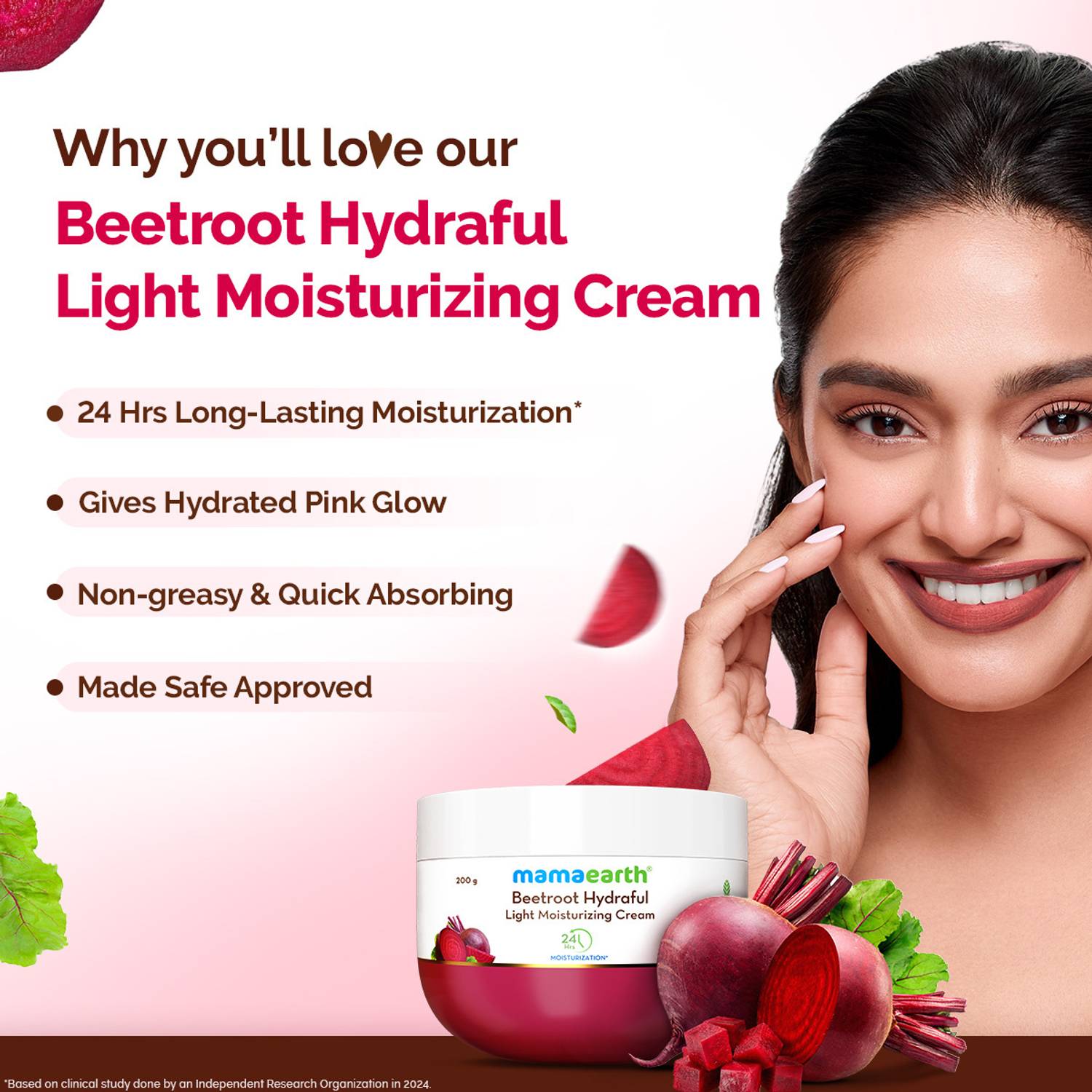 Mamaearth Beetroot Hydraful Moisturizing Cream - Image 5