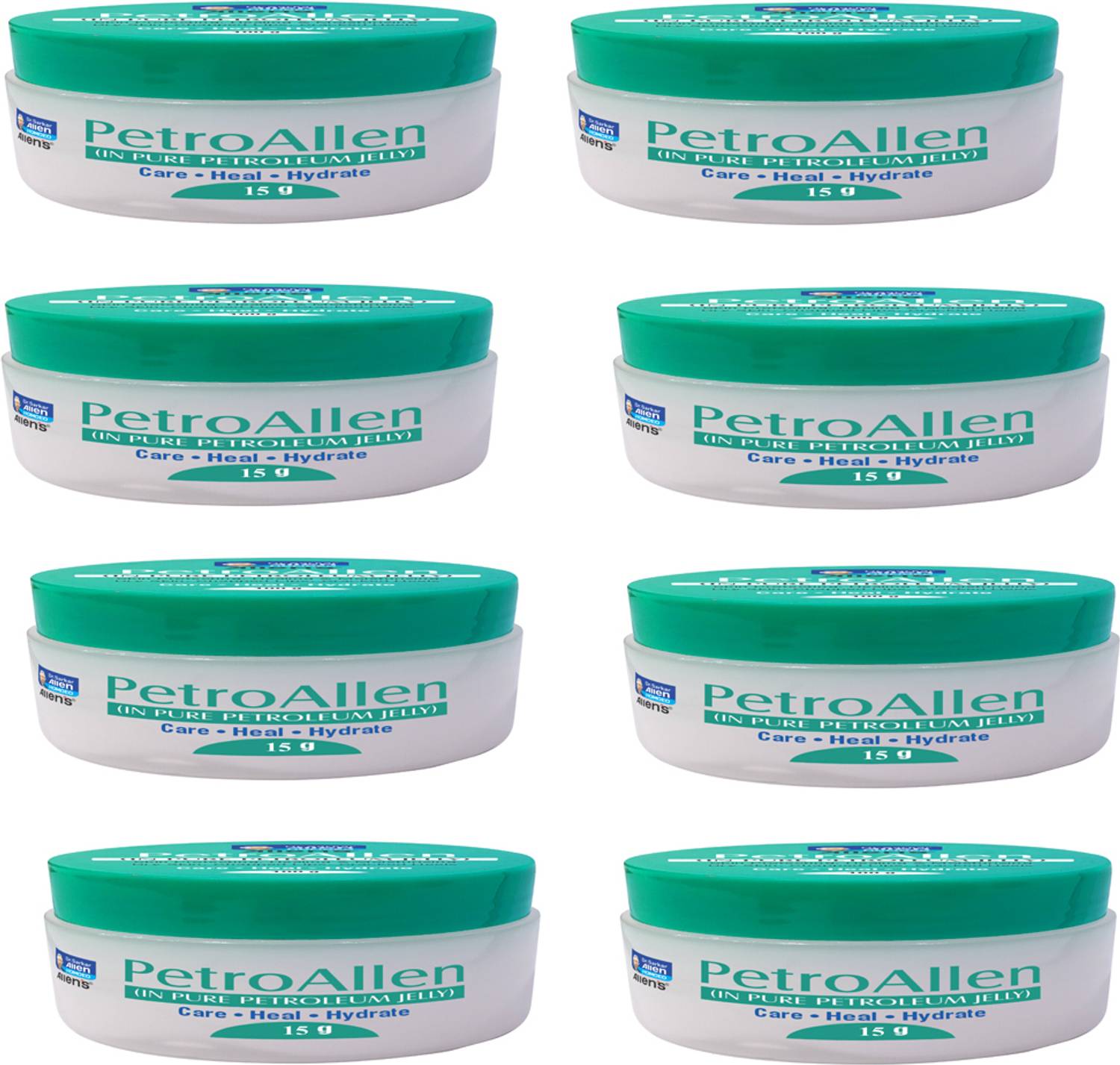 Allen's PetroAllen pure petroleum jelly (15 gm x 8 packs)