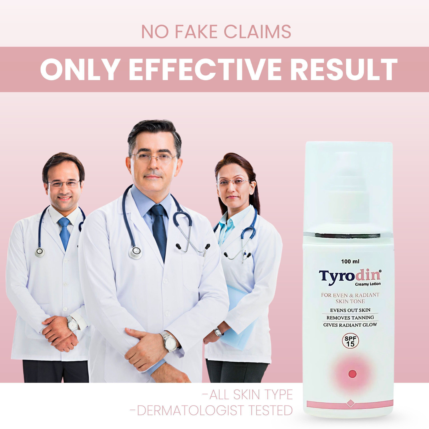 Image of Tyrodin Creamy Lotion For Body tan Removal 100ml