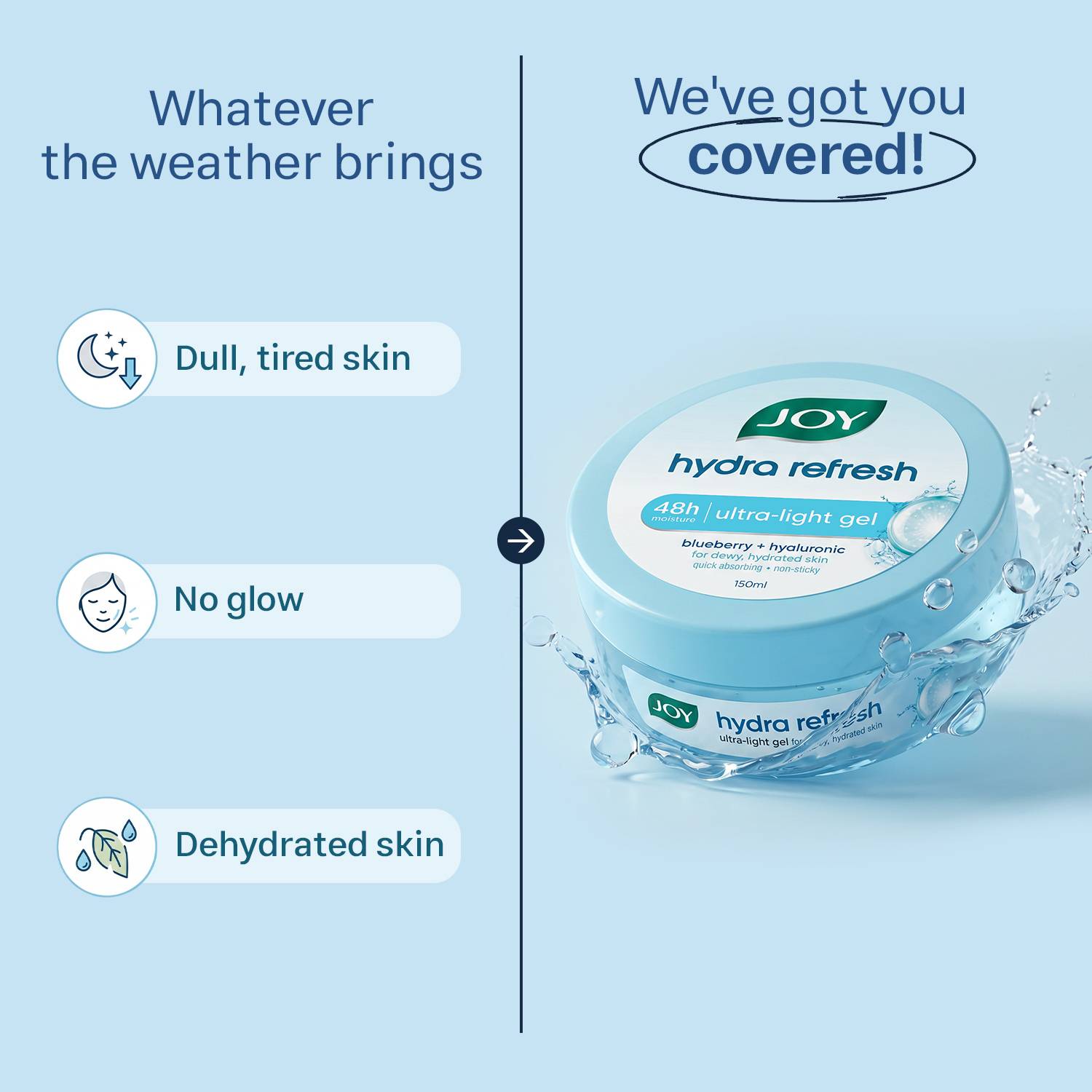Joy Hydra Refresh Ultra-Light Gel Moisturiser 150ml - Image 5