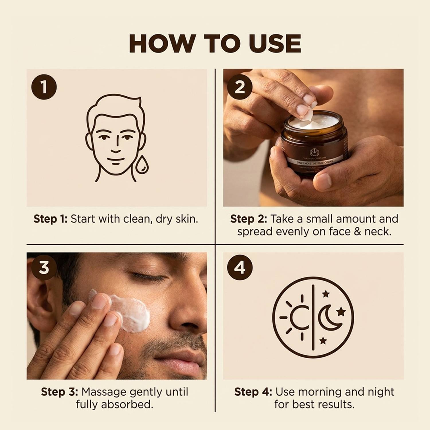 THE MAN COMPANY Daily Moisturising Cream, 50g - Image 4