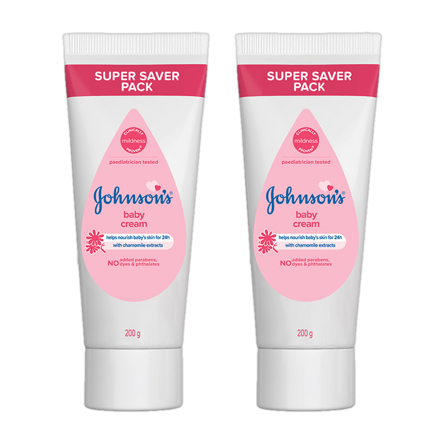 Image of JOHNSON'S Baby Cream, protects from dryness, pH Balanced, paraben-free,� Pack of 2